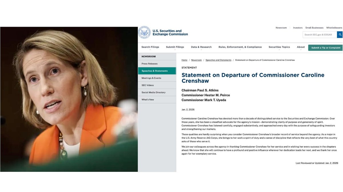 After Crenshaw: What an All-Republican SEC Could Mean for Crypto in 2026 (and What It Won’t)