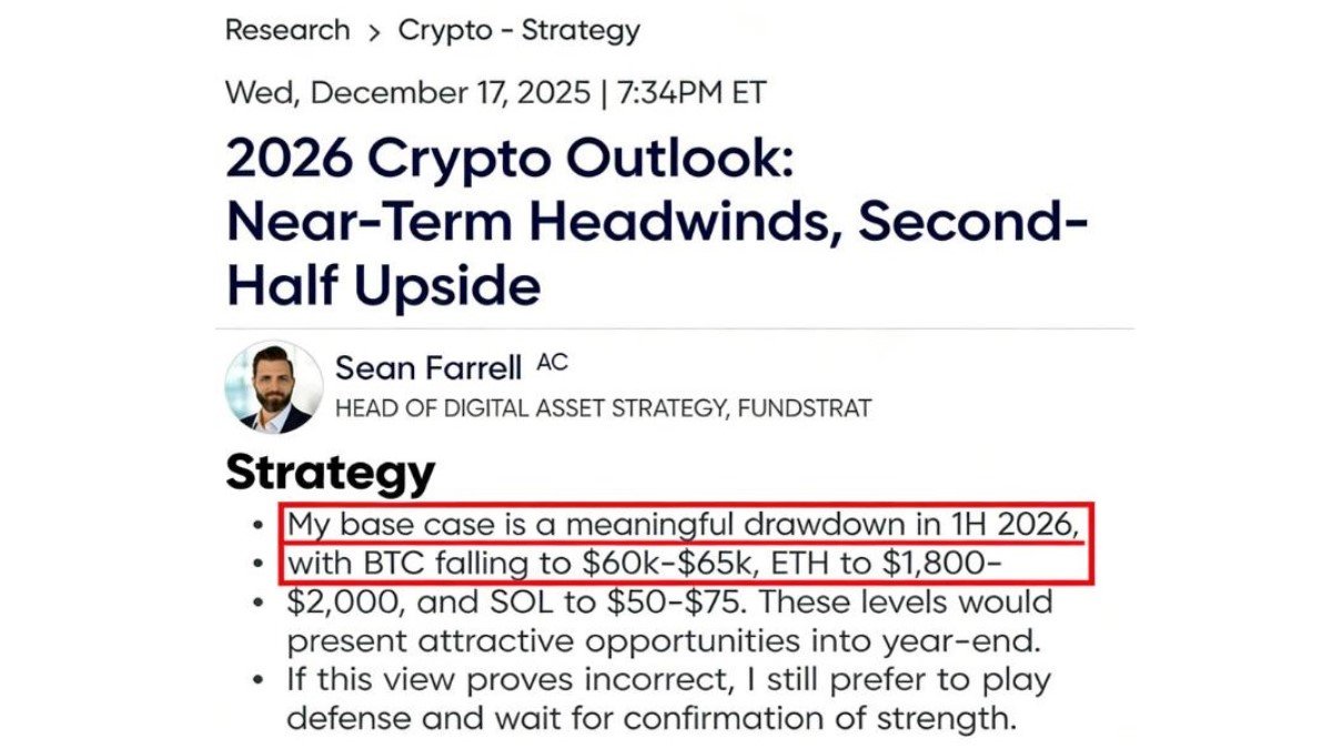 When a Bitcoin Bull Turns Defensive: Reading Fundstrat’s 2026 Crypto Outlook