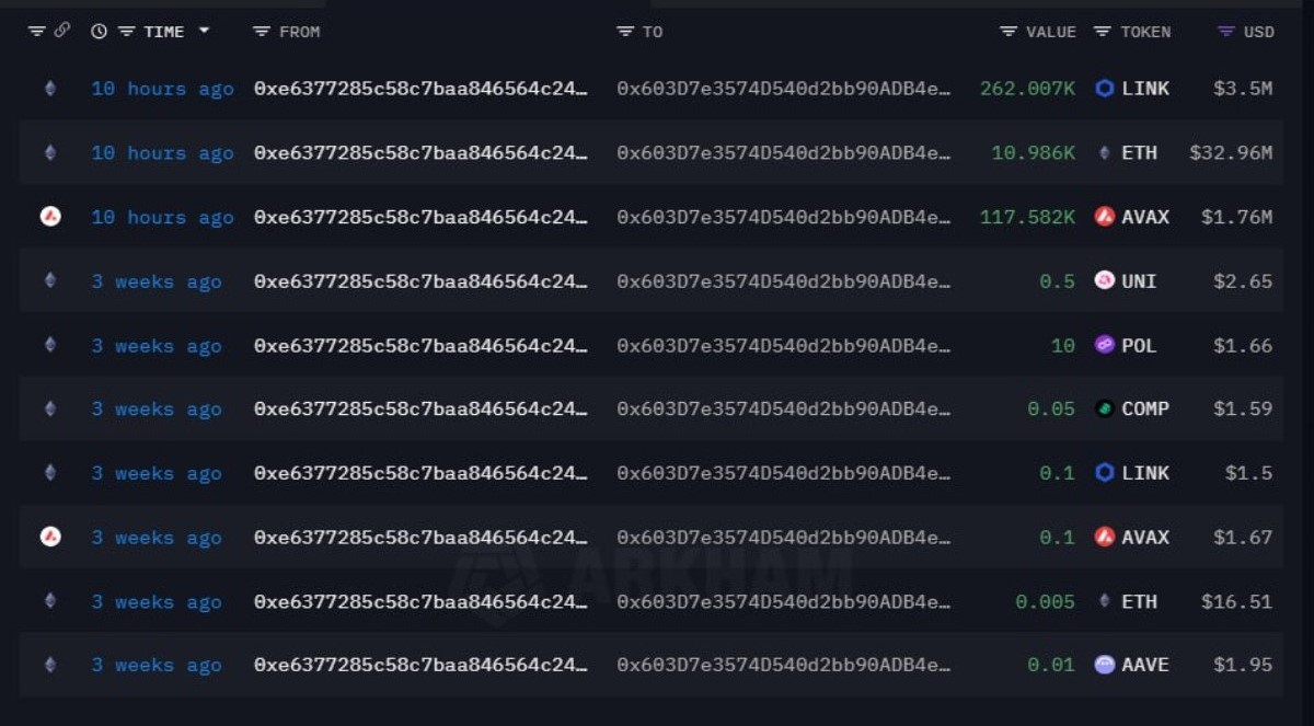 A Large LINK Wallet Moves Ahead of ETF Speculation: Reading the On-Chain Clues