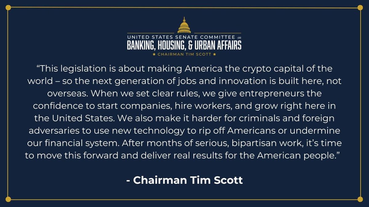 Why “Clarity” Is the New Alpha: Tim Scott’s Push for a U.S. Crypto Rulebook and What It Really Changes