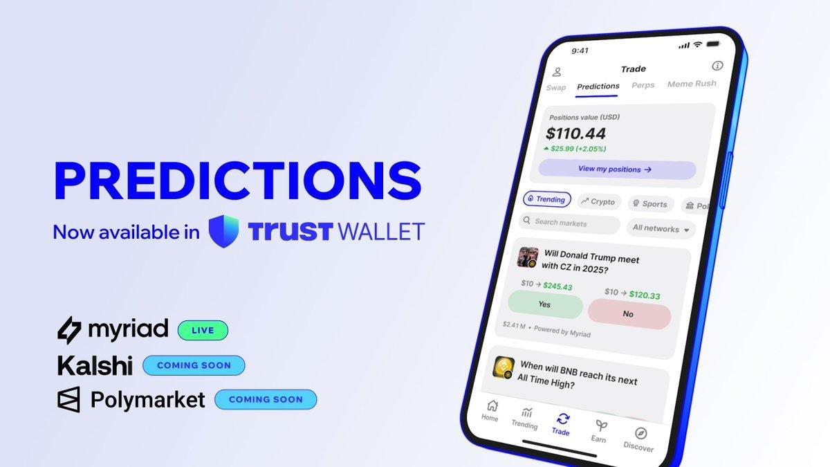 Trust Wallet Turns Into a Prediction Hub: What Its New “Predictions” Feature Really Means