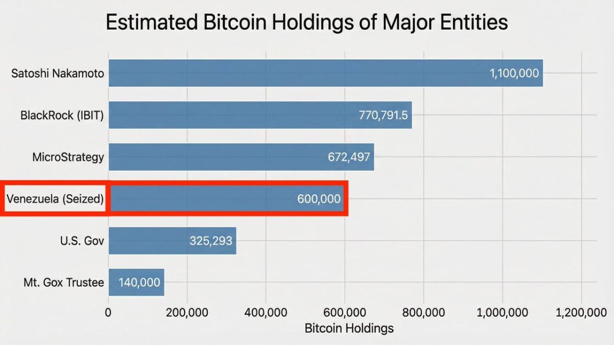 Venezuela’s Alleged “Shadow Bitcoin Reserve”: What Markets Would Really Price If 600,000 BTC Became a Seized Asset